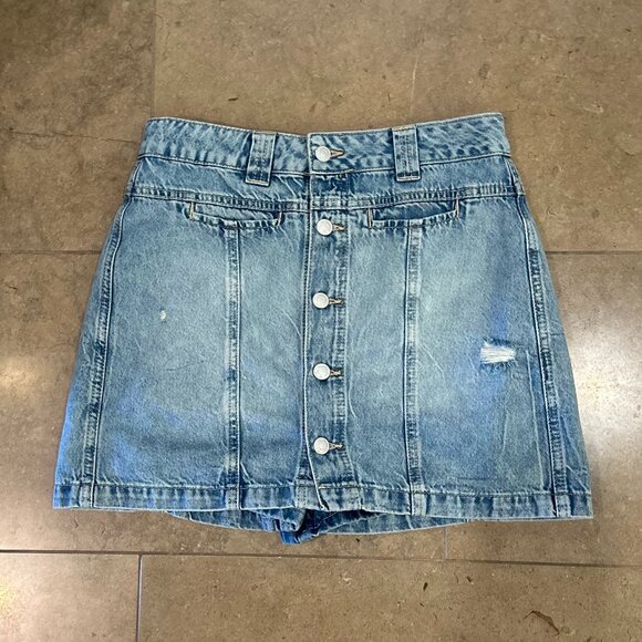 Free People Light Blue Denim Skort - Picture 9 of 16